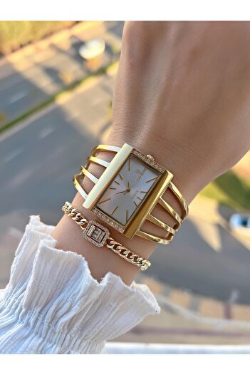 Raymond Rib Design Steel Case and Cord Tarnish-Free Color 5 Atm Women's Wristwatch 1142L.1