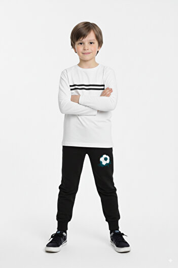 FYK KİDS Fan Color Themed Boys' Top and Bottom Set with Elasticated Legs