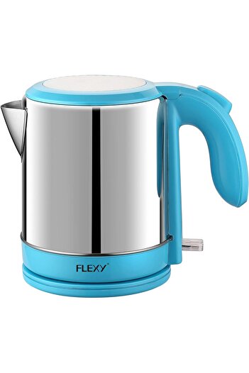 flexy Fleexi 1.5 Liter Stainless Steel Electric Kettle with Concealed Heating Element
