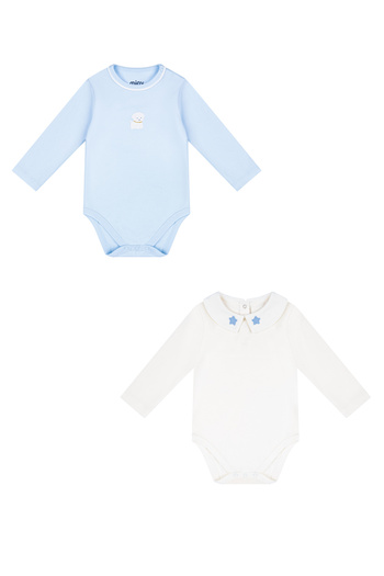 Miny Center Baby Boy 2-Piece Bodysuit Set
