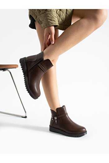 Demashoes Γυναικείες μπότες με αντιολισθητική σόλα Bitter Brown Orthopedic Sole