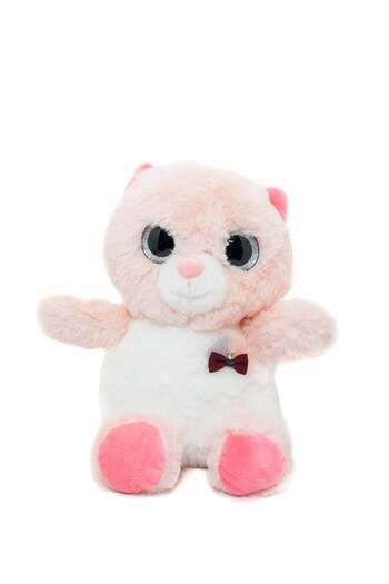Generic Toto Toys Plush Bear With Big Ty Eyes Pink Color 23 Size