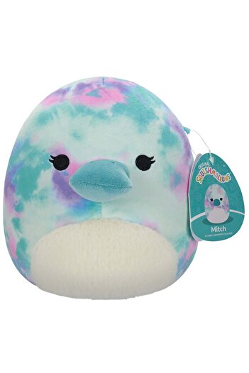 Squishmallows Little Plush 7.5 inch Brindall Rainbow Tie-Dye Platypus with White Belly Officially Li
