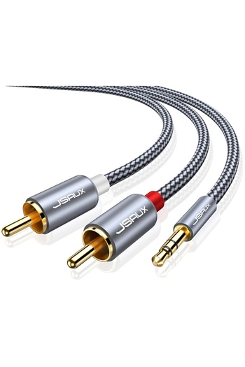 Other JSAUX AUDIO Cable HQ 2x RCA MINI JACK 3.5mm Cinch Stereo Gold HD 1.2m