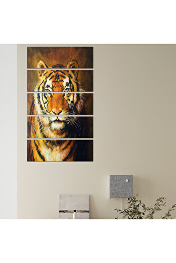 Generic Wall panel - Tiger - 941 - divided into five equal pieces