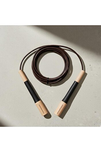 CLAW TRAİNİNG Hummingbird Leatherwood Jump Rope – Genuine Leather Cord and Natural Wood Handles