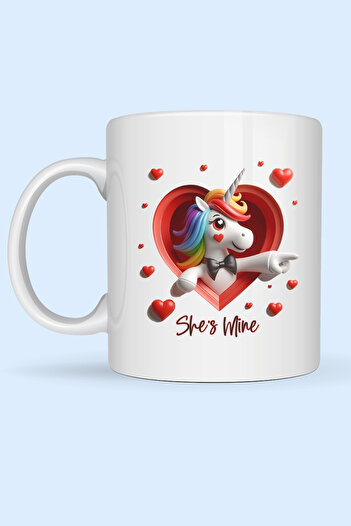 giftkonsept Unicorn Printed Mug Set as a Gift for Couples