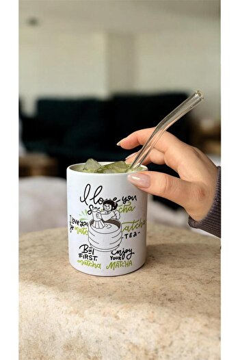 Home Matcha I Love You Matcha Mug Cup - Handleless