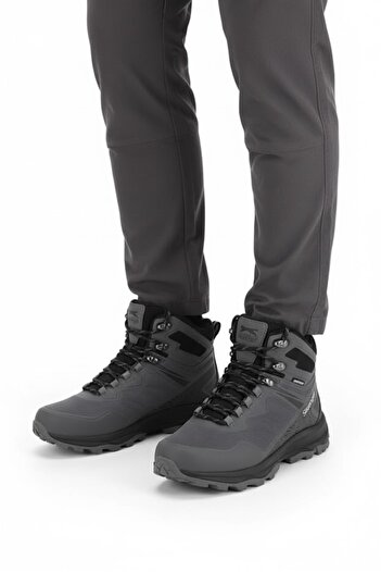 Slazenger Premium Series İthl Men's Waterproof Lifestyle Shoes Boots Gray