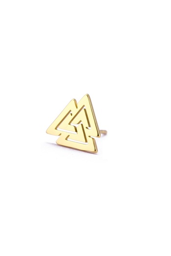 Viking Nordic Valknut Vegvisir Design Nail Model 316L Stainless&Non-Tarnish Steel Earrings