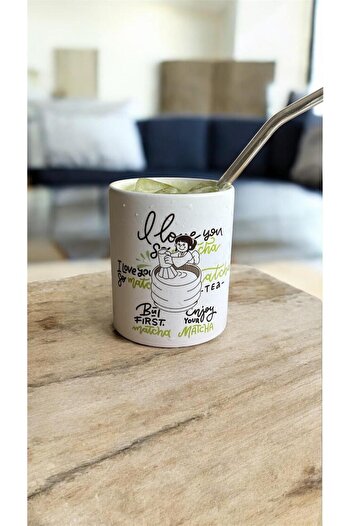 Home Matcha I Love You Matcha Mug Cup - Handleless