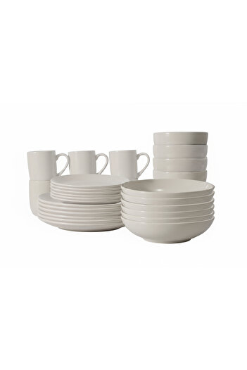 Rissa Porcelain Dinner Set, Made up of 30-Piece Beige. / 119850