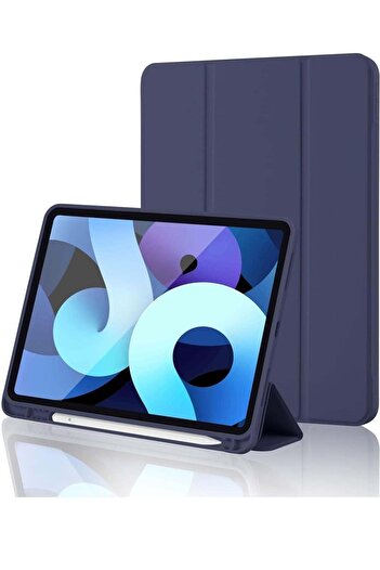 Generic SmartGrist iPad 10th Generation Case 2022 with Pencil Holder - Soft TPU Back Protective Smart Trifol