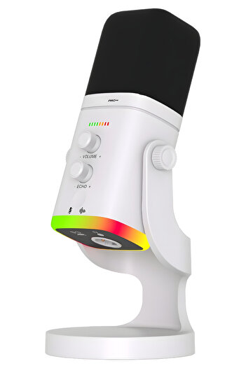 Rever Pro++ Streamer Microphone Professional Gaming Gamer Desktop Microphone with Rgb Light