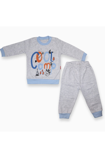 N@zence Cool Camp Baby Pajama Set - Cotton 2-Piece Long Sleeve Set
