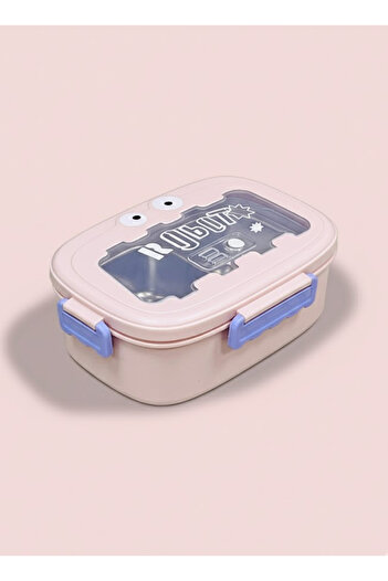 Bisbell Stainless Steel Divider Bento Lunch Box|Tiffin Food Container with Spoon|BPA-Free,BB4062