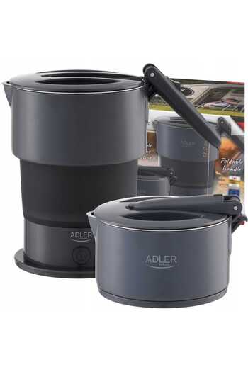 Other Adler Foldable Silicone Travel Kettle | 0.6L Grey