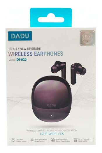 Generic DADU DT-023 BT 5.3 True Wireless Earphones with Active Noise Cancellation - Black
