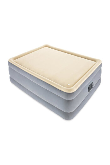 TSUMAB Intex Queen Air Bed with Built-In Electric Pump – Elevated Inflatable Mattress for Home & Travel
