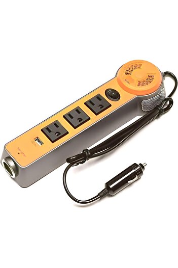 Generica 12V to 220V Car Cigarette Lighter Converter, 150W, Yellow