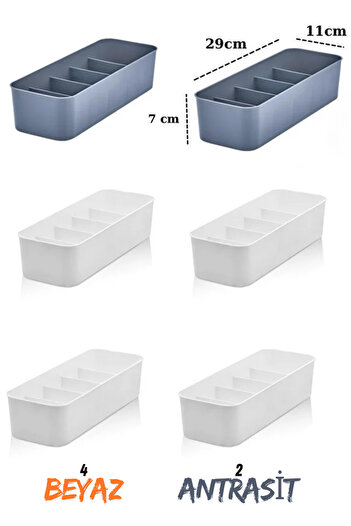 ego home 5 Compartment Organizer, Watch, Jewelry, Buckle, Socks, Underwear Organizer 6 Pieces