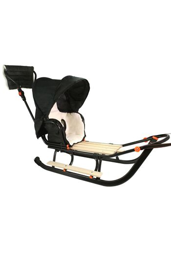 Other Premium Plus Line sled with backrest, sleeping bag, pusher and muff 3 in 1, additionally 805 wheels