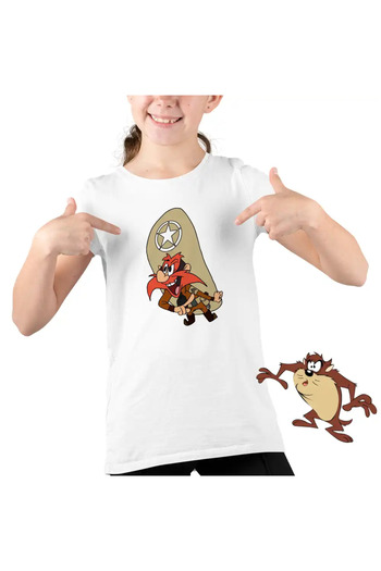 OEM Kids Girls' Yosemite Sam Serif Looney Tunes T-Shirt