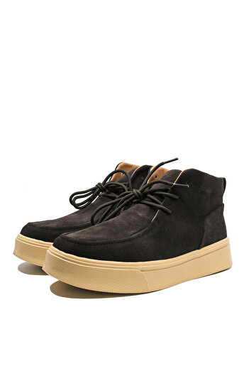 Battisto Lascari Men's ankle boots coffee brown suede FLGPCT-1