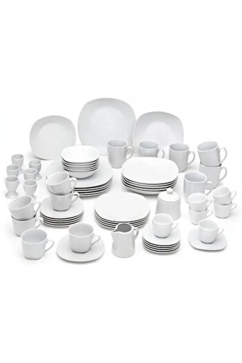 OEM 62 Piece Table Service for 6 People, Van Well Camaro, White