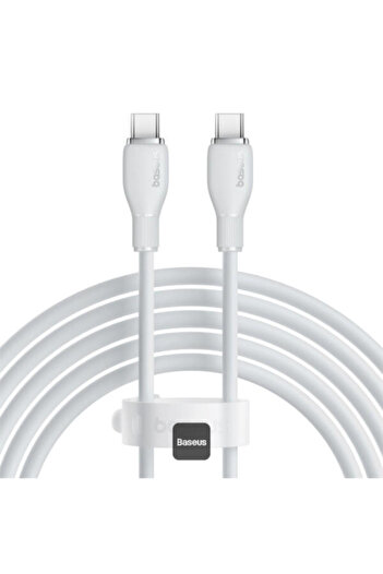 Baseus Baseus - Type-C to Type-C Cable 2 Meters 100W - White