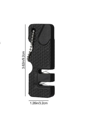OEM Mini knife sharpener, portable, ceramic and tungsten steel for pocket use