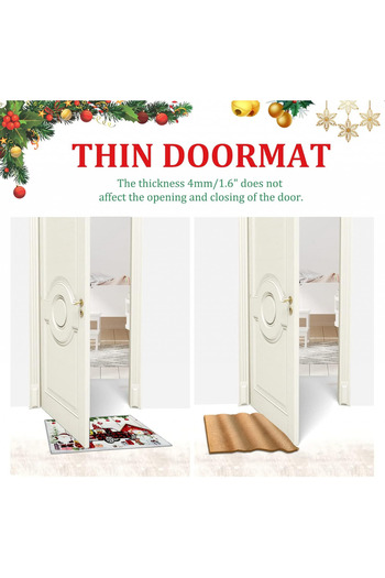 Alclud Alclud Christmas doormat, 43 x 75 cm, polyester, multicolor