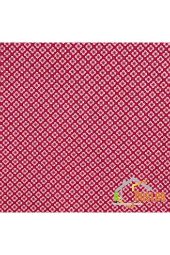 DÜŞLER EV TEKSTİLİ Red Daisy Patterned Water and Stain Repellent Panama Linen Small-Scale Premier Duck Fabric Cloth 100X180