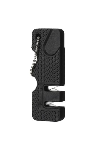 OEM Mini knife sharpener, portable, ceramic and tungsten steel for pocket use