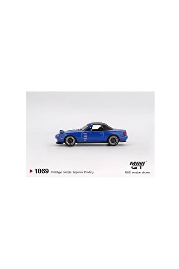 mini gt Mazda Miata Mx-5 (Na) Tuned Version Dark Blue 1/64 Model Car