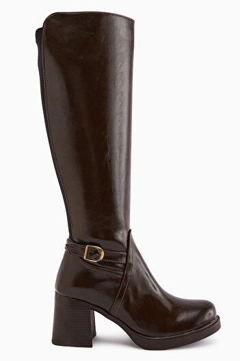Limoya Gerti Brown Heeled Women's Boots