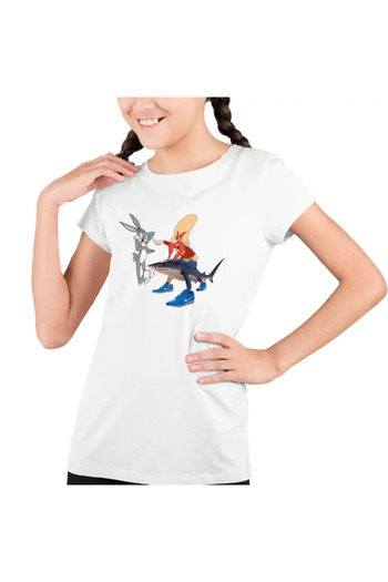 OEM Kids Girls' T-Shirt Yosemite Sam Tralalero Tralala Shark