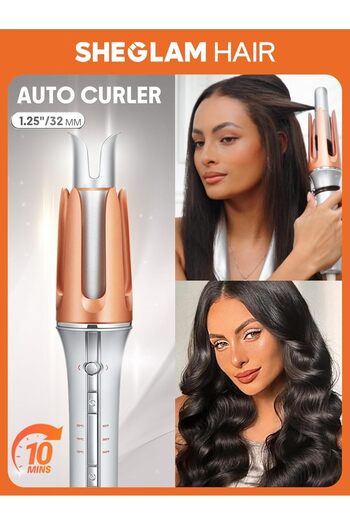 Zen Store Automatic Curling Iron 1 ¼ inch with 3 Temperatures Fast Heating, 2-Way Rotation, Automatic