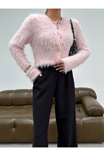 BOUQUET OF TULİP Bearded Yumoş Short Cardigan