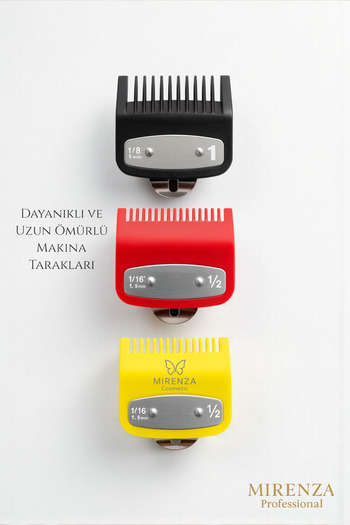 mirenza cosmetic 3-Piece Hairdressing Machine Comb Set Professional Machine Combs