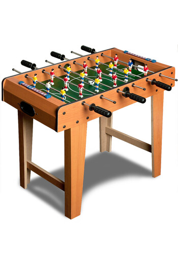 TSUMAB Wooden Foosball Table Game – Mini Soccer Table for Kids & Adults with Sturdy Legs and Scoreboard