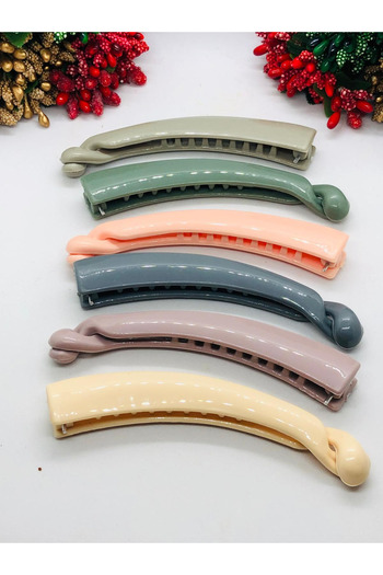 İnDerin Women's 6-Piece Banana Hair Clip - Hair Clip