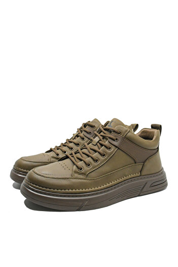 OTTER Smart casual khaki boots made of genuine leather OTR270009