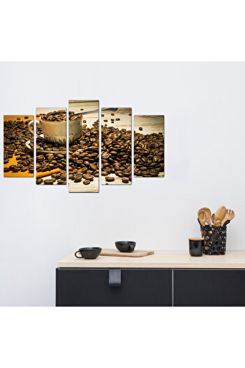 Generic Wall panel - Coffee - 979 - divided into five graduated pieces - 1