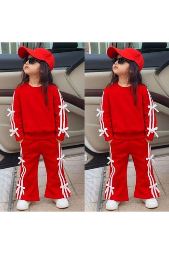 KOKOŞ BEBEK Bow Detail Girl's Suit 31526