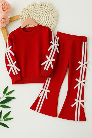 KOKOŞ BEBEK Bow Detail Girl's Suit 31526