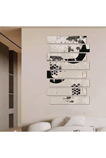 Generic Modern Abstract Art Wall Panel - 24027 - Divided into eight pieces
