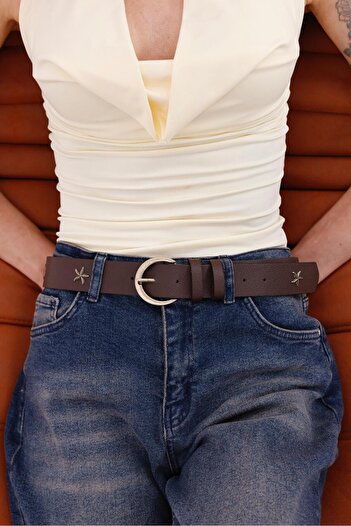 Mynoa Studded Women's Belt, Trouser Belt, Coat Belt.