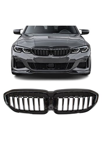 AutoUp BMW 3 Series G20 G21 Double Grilles, 2018-2022 - Gloss Black