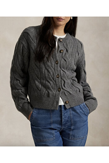Polo Ralph Lauren Cable-Knit Wool-Cashmere Cardigan